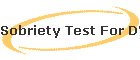 Sobriety Test For DWI